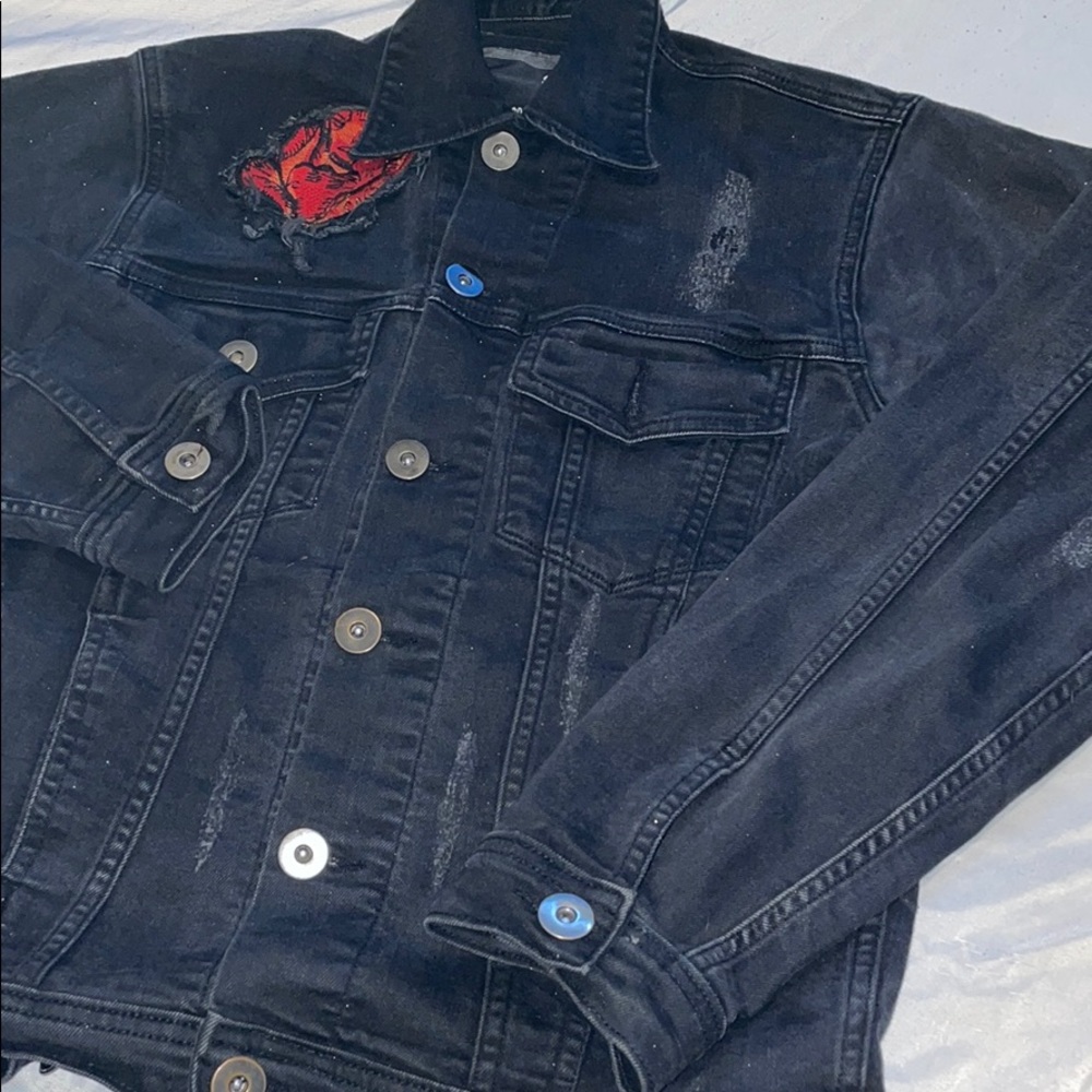 BLACK DENIM JEAN JACKET 🖤
